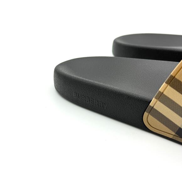 Size 11US - Burberry Men's Checked Rubber Furley Slides - Picture 3 of 5